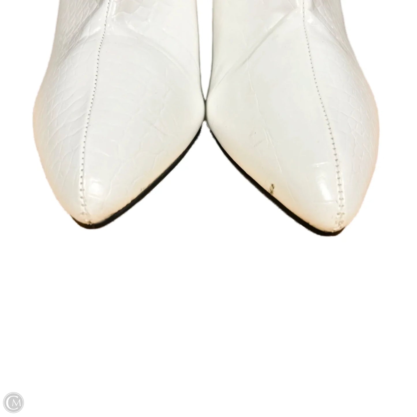 Boots Ankle Heels By Nasty Gal In White, Size: 5