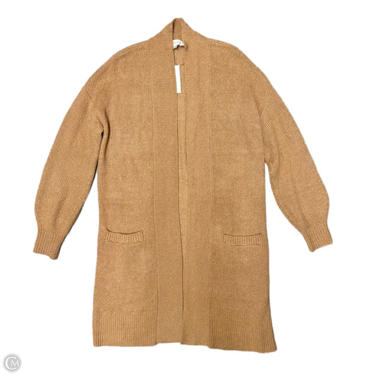 Sweater Cardigan By Loft In Tan, Size: M