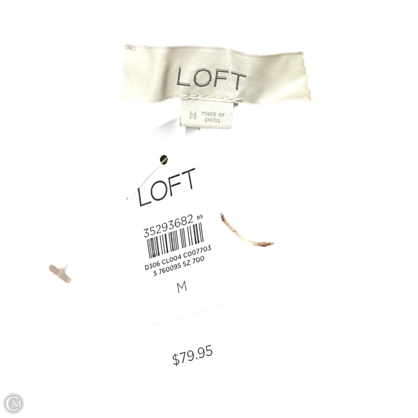 Sweater Cardigan By Loft In Tan, Size: M