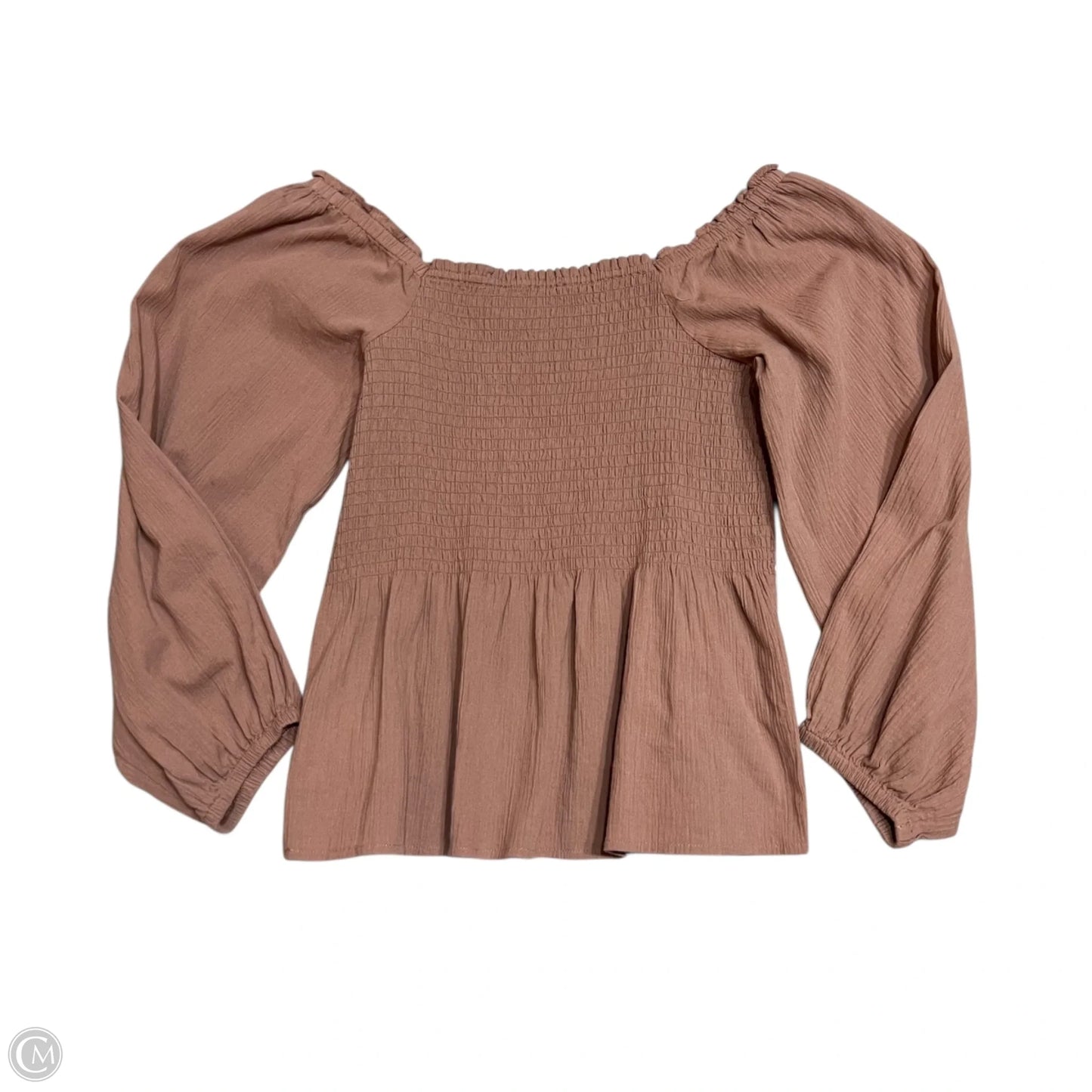 Blouse Long Sleeve By Madewell In Mauve, Size: Xs