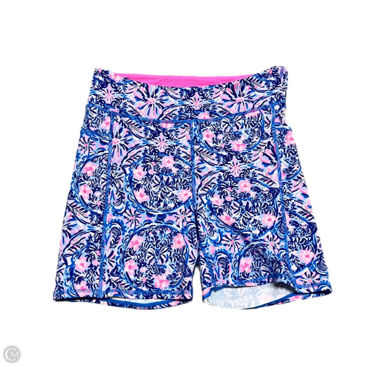 Shorts Designer By Lilly Pulitzer In Blue & Pink, Size: L
