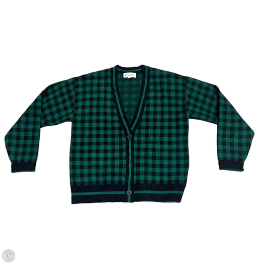 Sweater Cardigan By Marled In Black & Green, Size: M