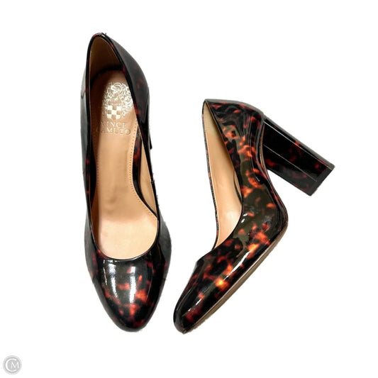 Shoes Heels Block By Vince Camuto In Tortoise Shell Print, Size: 7.5