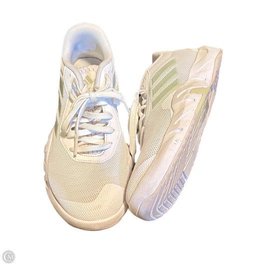 Shoes Athletic By Adidas In White, Size: 9