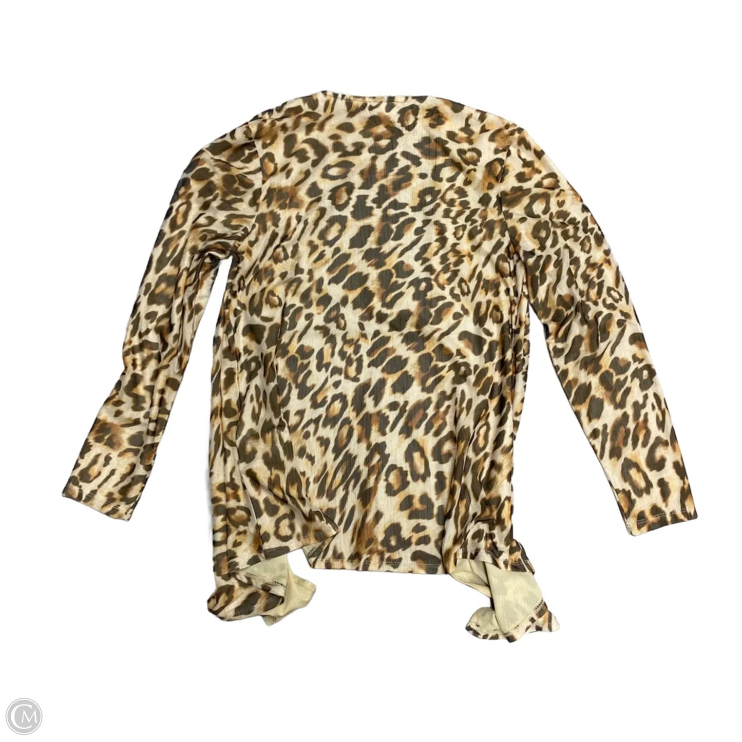 Cardigan By Chicos In Animal Print, Size: S