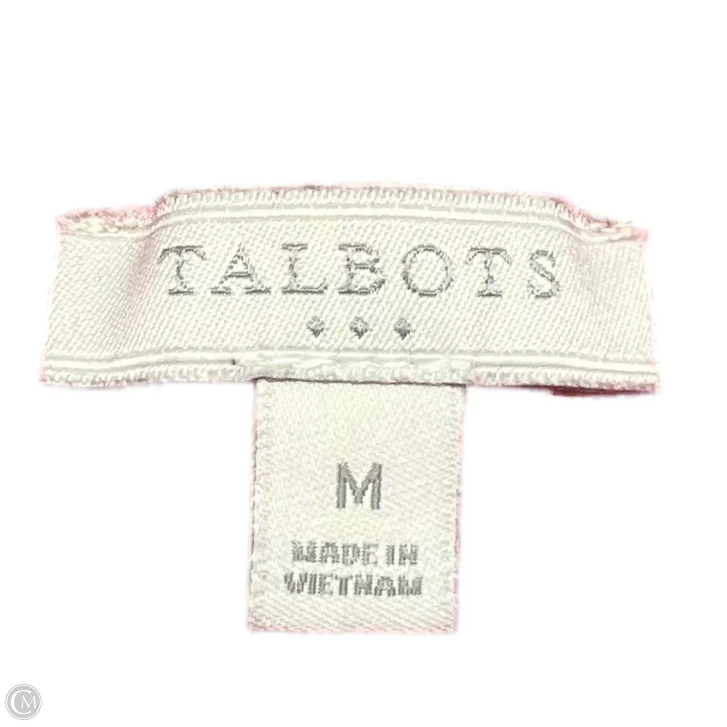 Sweater By Talbots In Red & White, Size: M