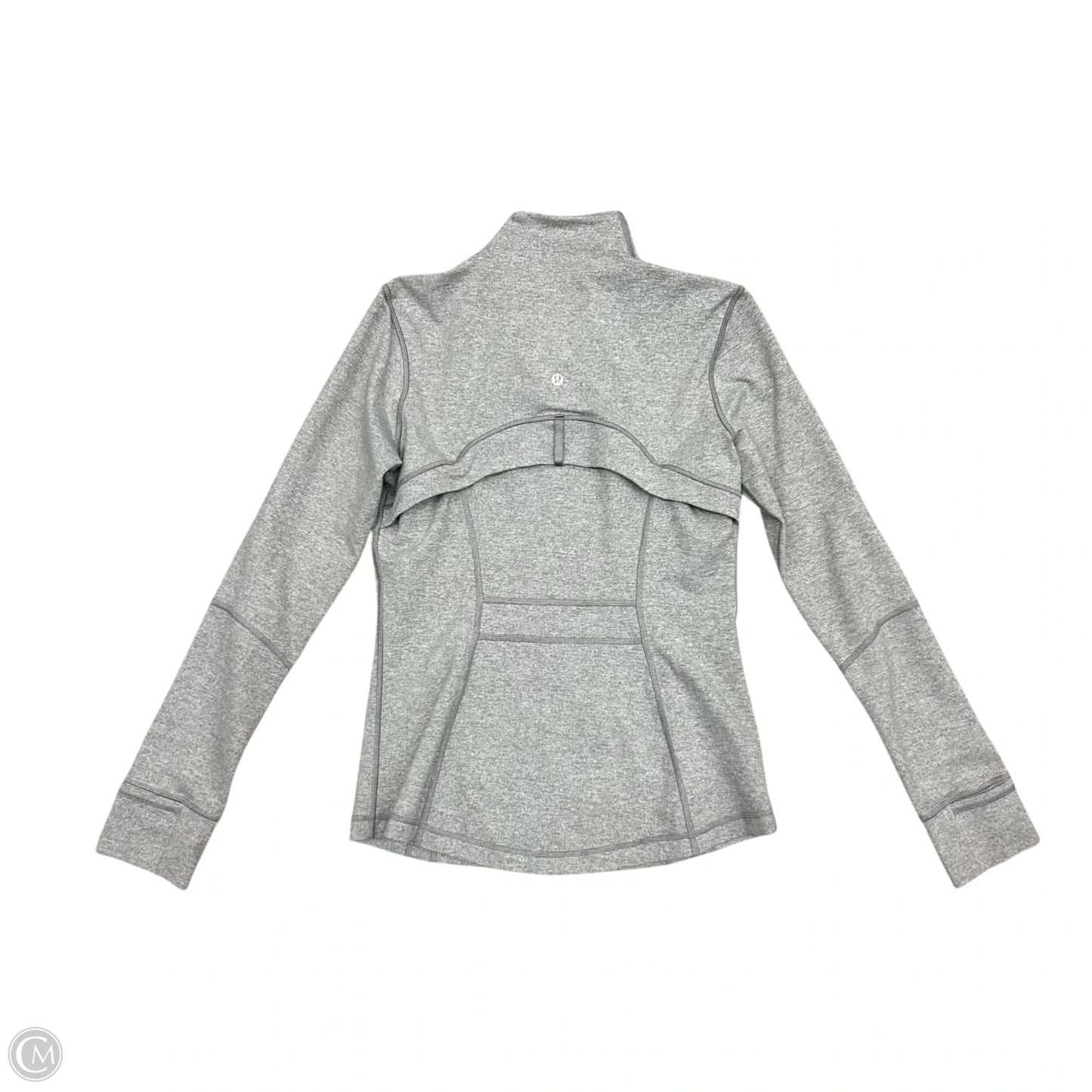 Athletic Jacket By Lululemon In Grey, Size: M