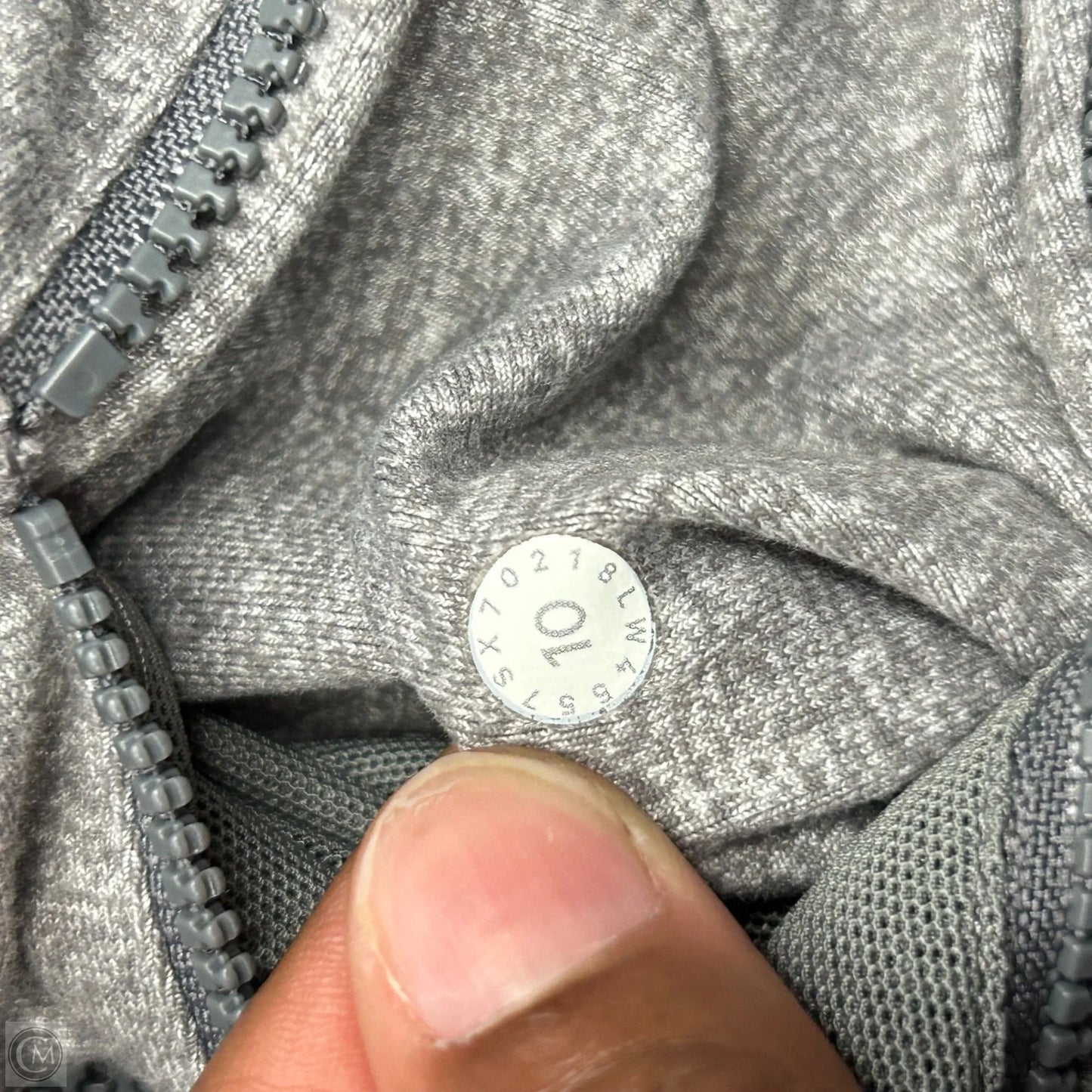 Athletic Jacket By Lululemon In Grey, Size: M