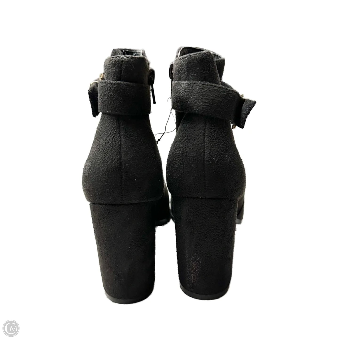 Boots Ankle Heels In Black, Size: 7