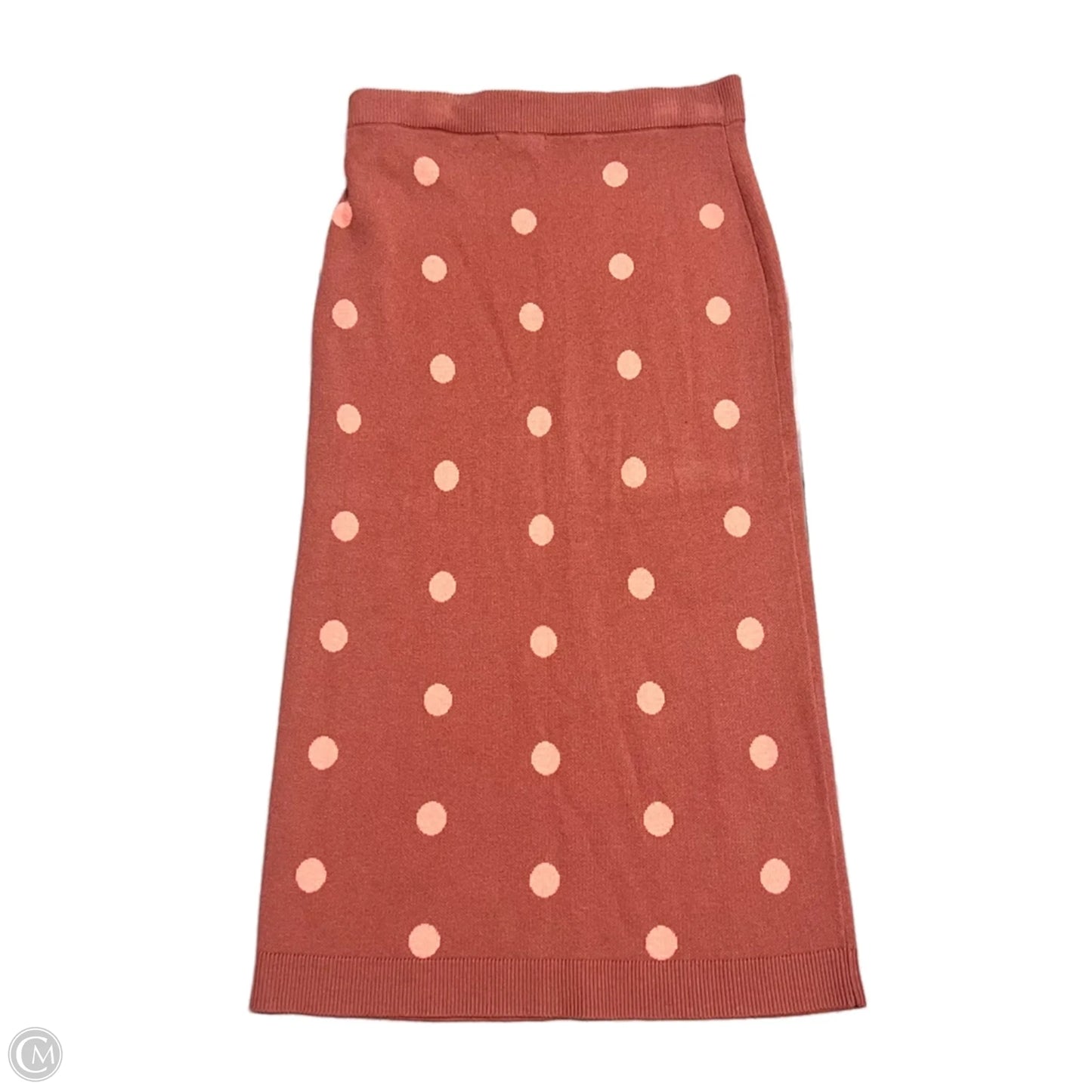 Skirt Midi By Halogen In Orange, Size: S
