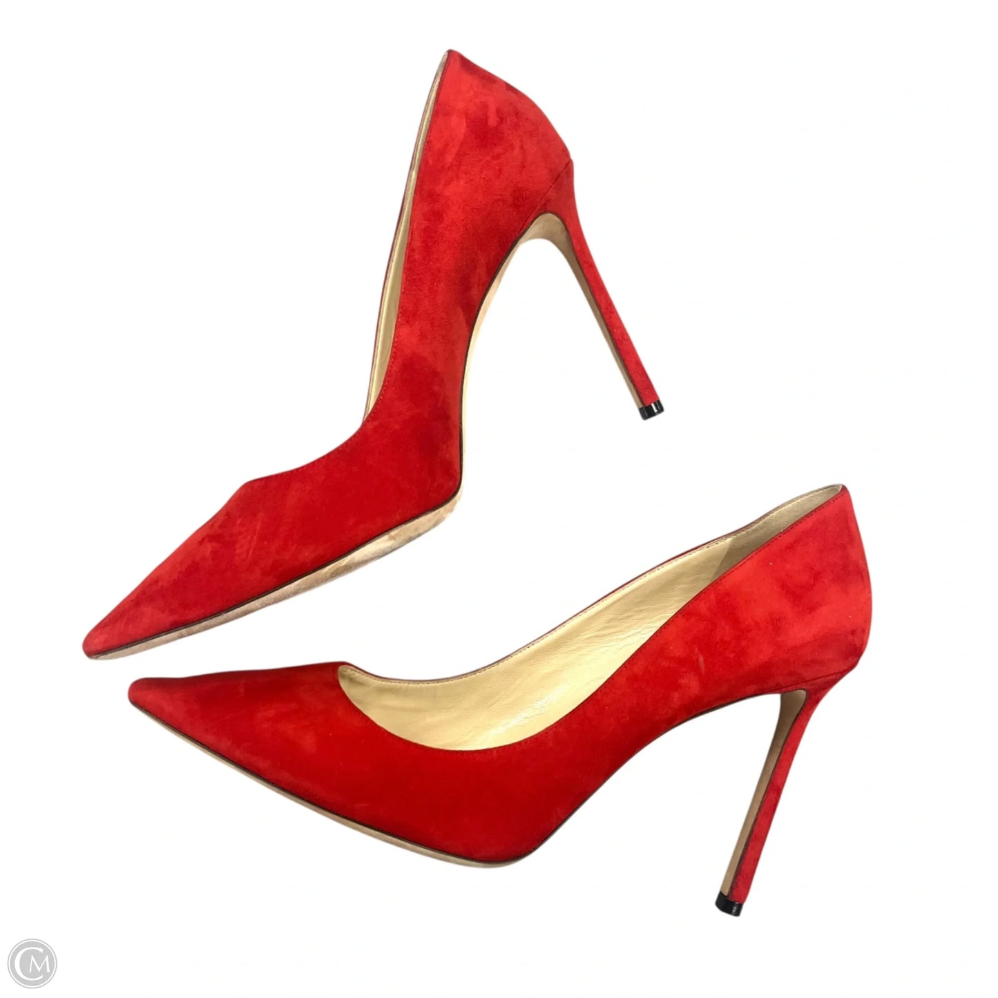 Shoes Luxury Designer By Jimmy Choo In Red, Size: 9.5