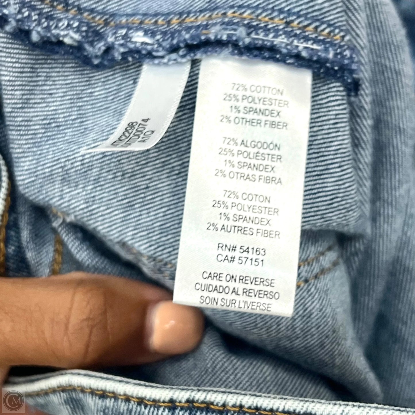 Jeans Designer By Karl Lagerfeld In Blue Denim, Size: 6