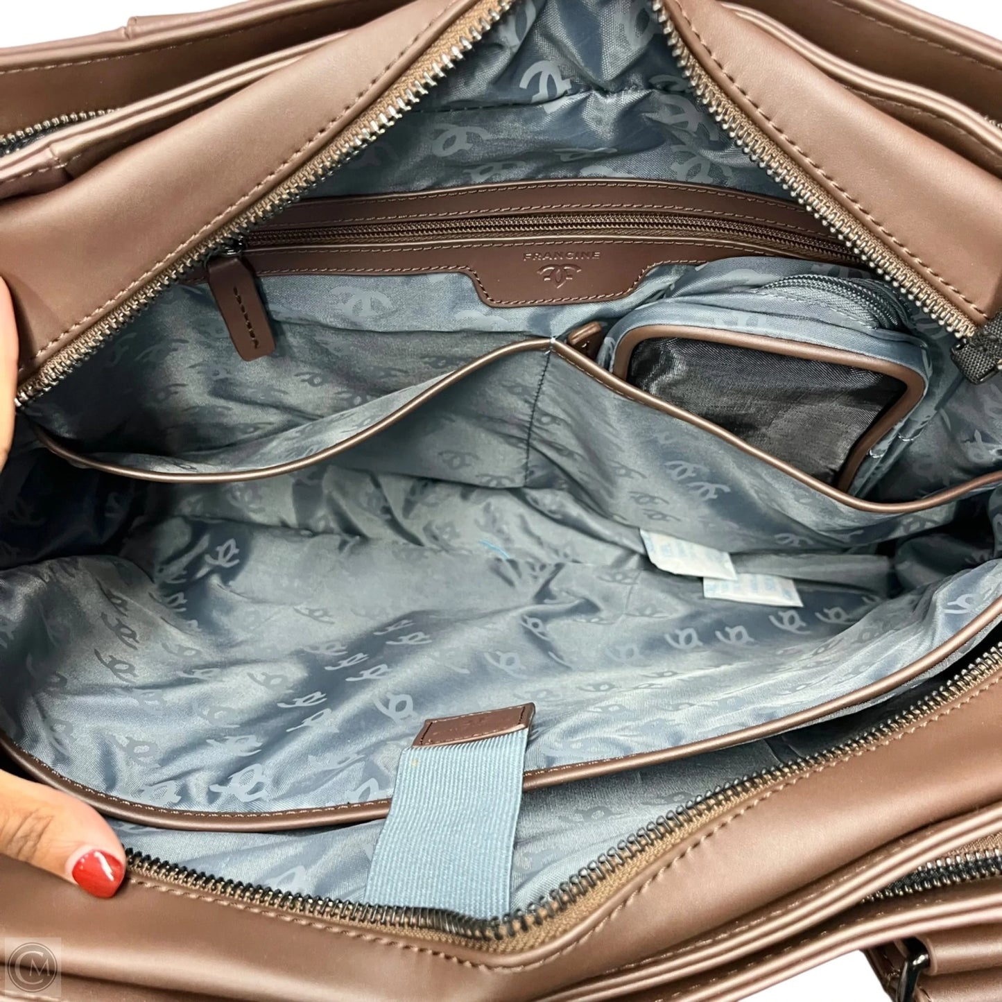 Duffle And Weekender Leather By Francine Collections, Size: Large