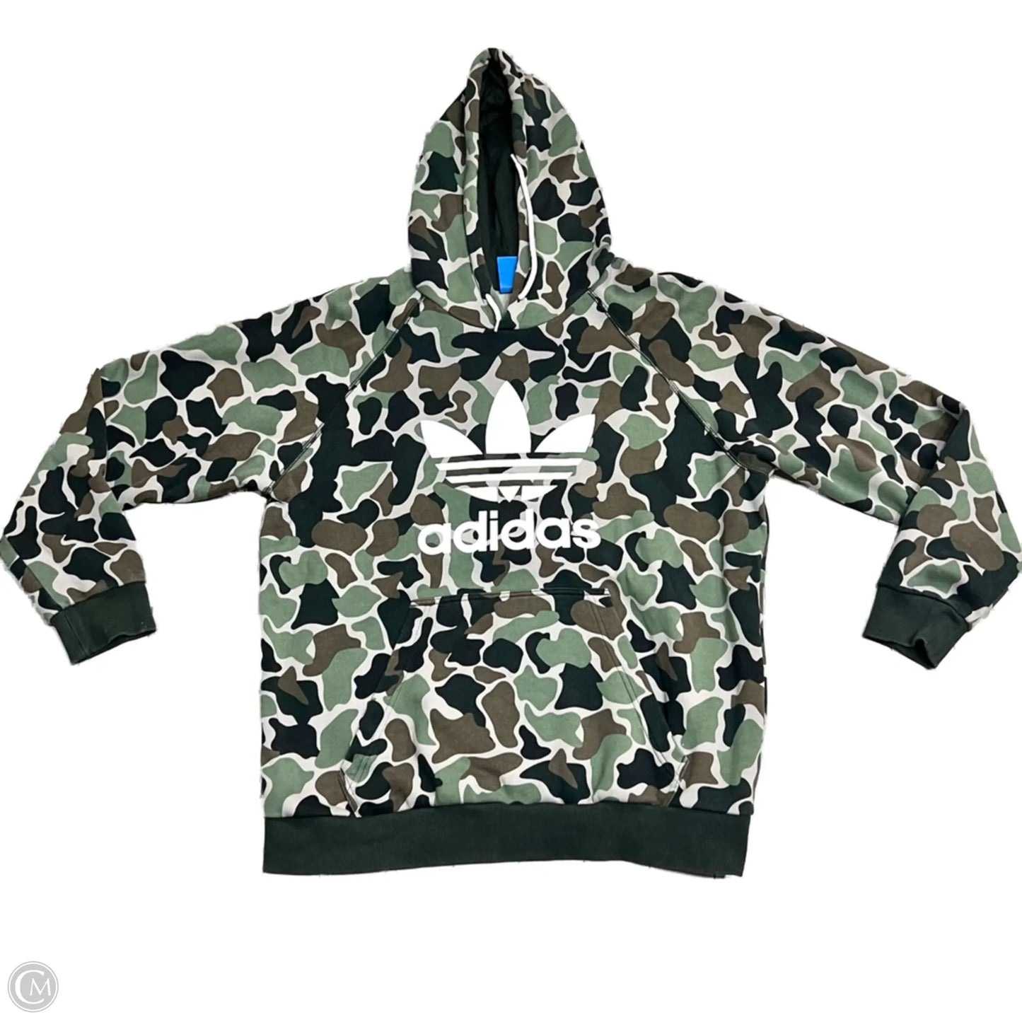 Sweatshirt Hoodie By Adidas In Camouflage Print, Size: Xl