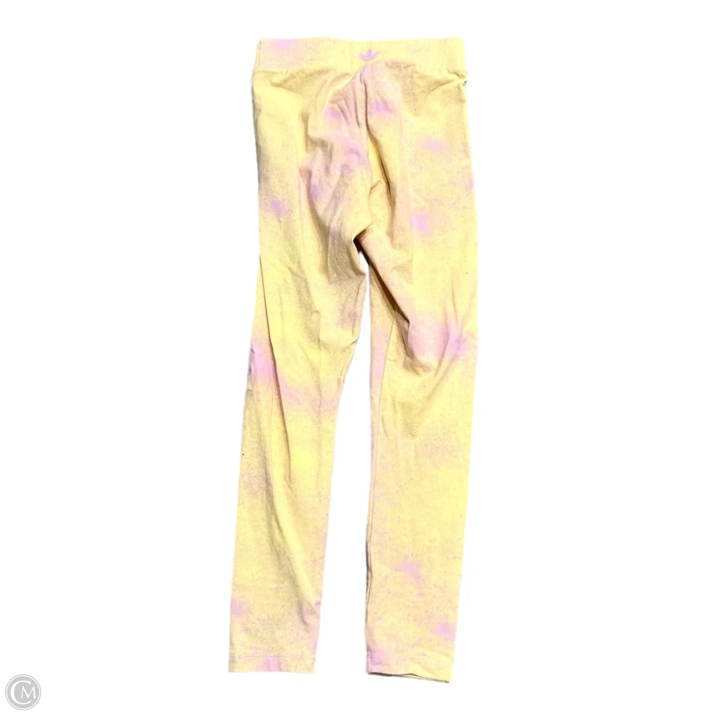 Athletic Leggings By Adidas In Yellow, Size: Xs