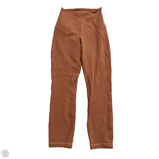 Athletic Leggings By Lululemon In Brown, Size: 4
