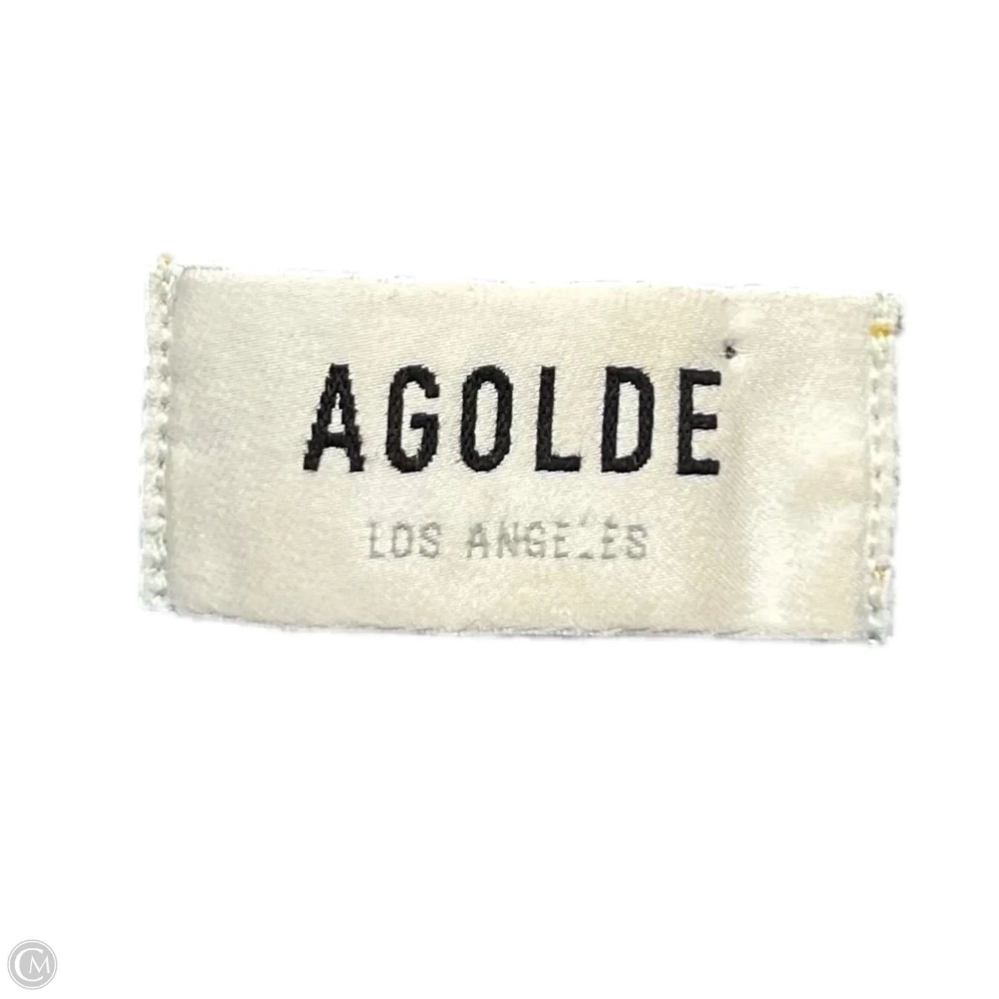 Jeans Straight By Agolde In Blue Denim, Size: 0