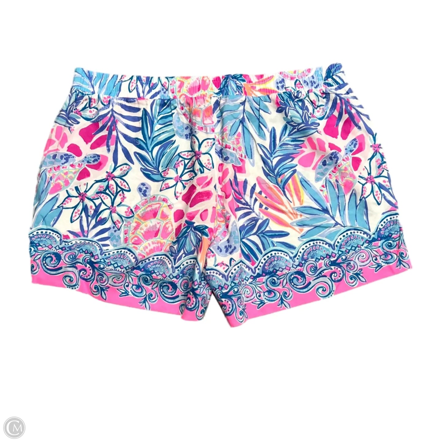 Shorts Designer By Lilly Pulitzer In Blue & Pink, Size: L