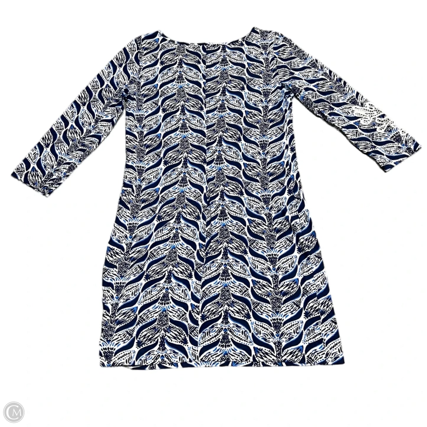 Dress Designer By Lilly Pulitzer In Blue & White, Size: S