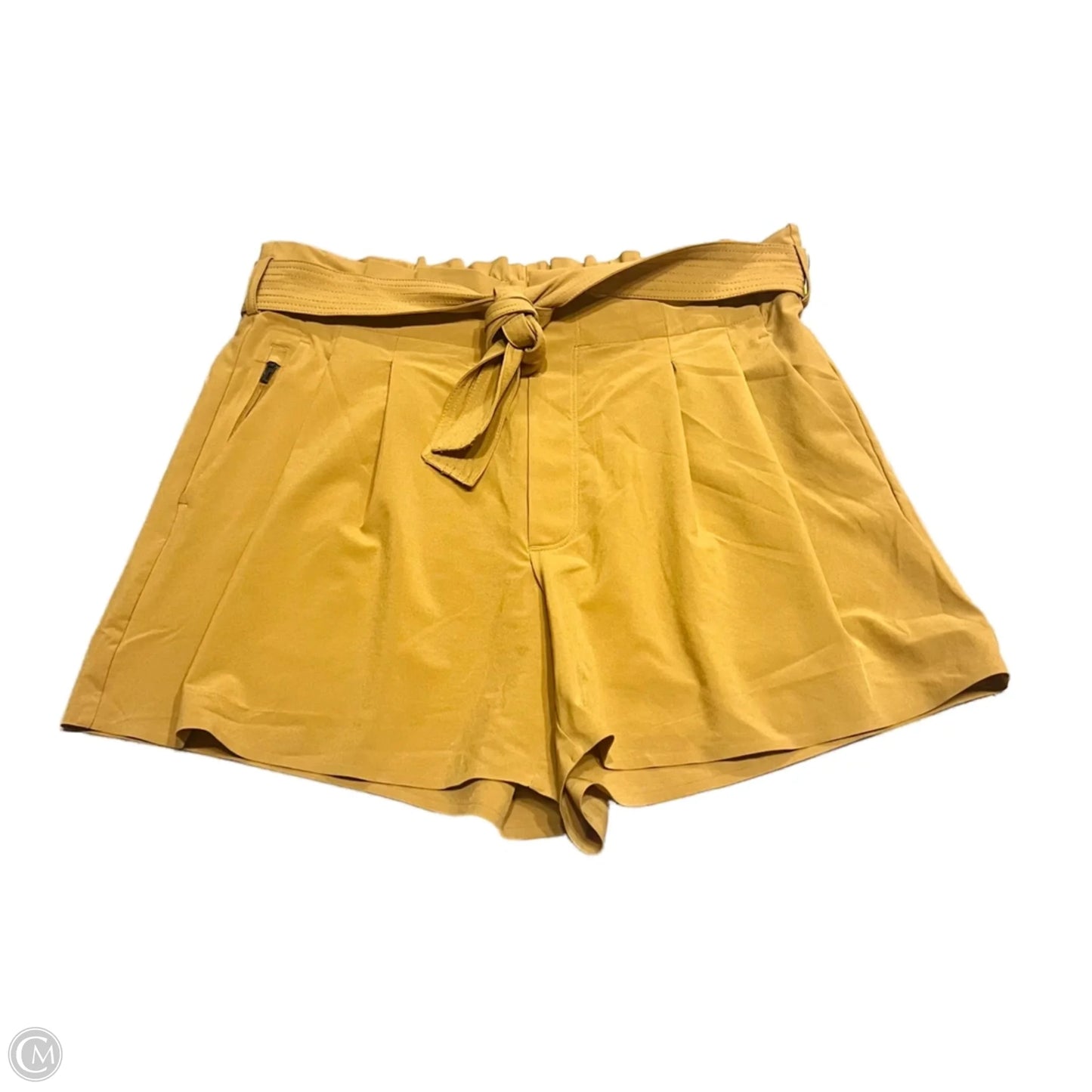 Athletic Shorts By Athleta In Yellow, Size: 12