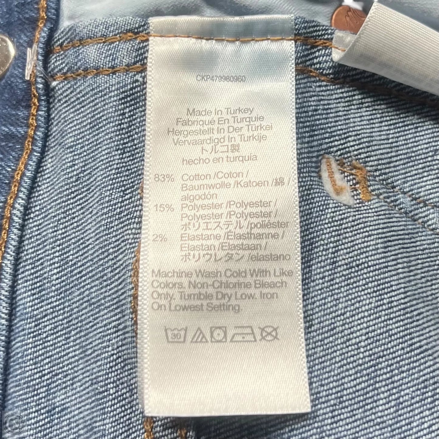 Jeans Skinny By Madewell In Blue Denim, Size: 2