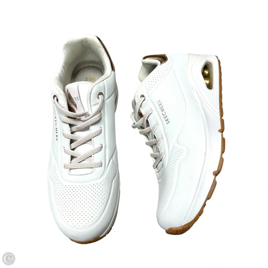 Shoes Athletic By Skechers In White, Size: 9