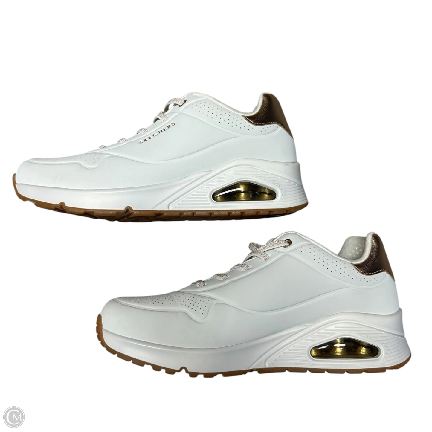 Shoes Athletic By Skechers In White, Size: 9