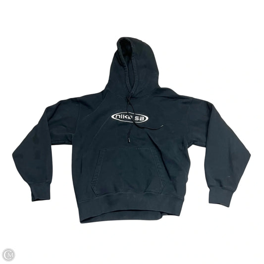 Sweatshirt Hoodie By Nike Apparel In Black & White, Size: S