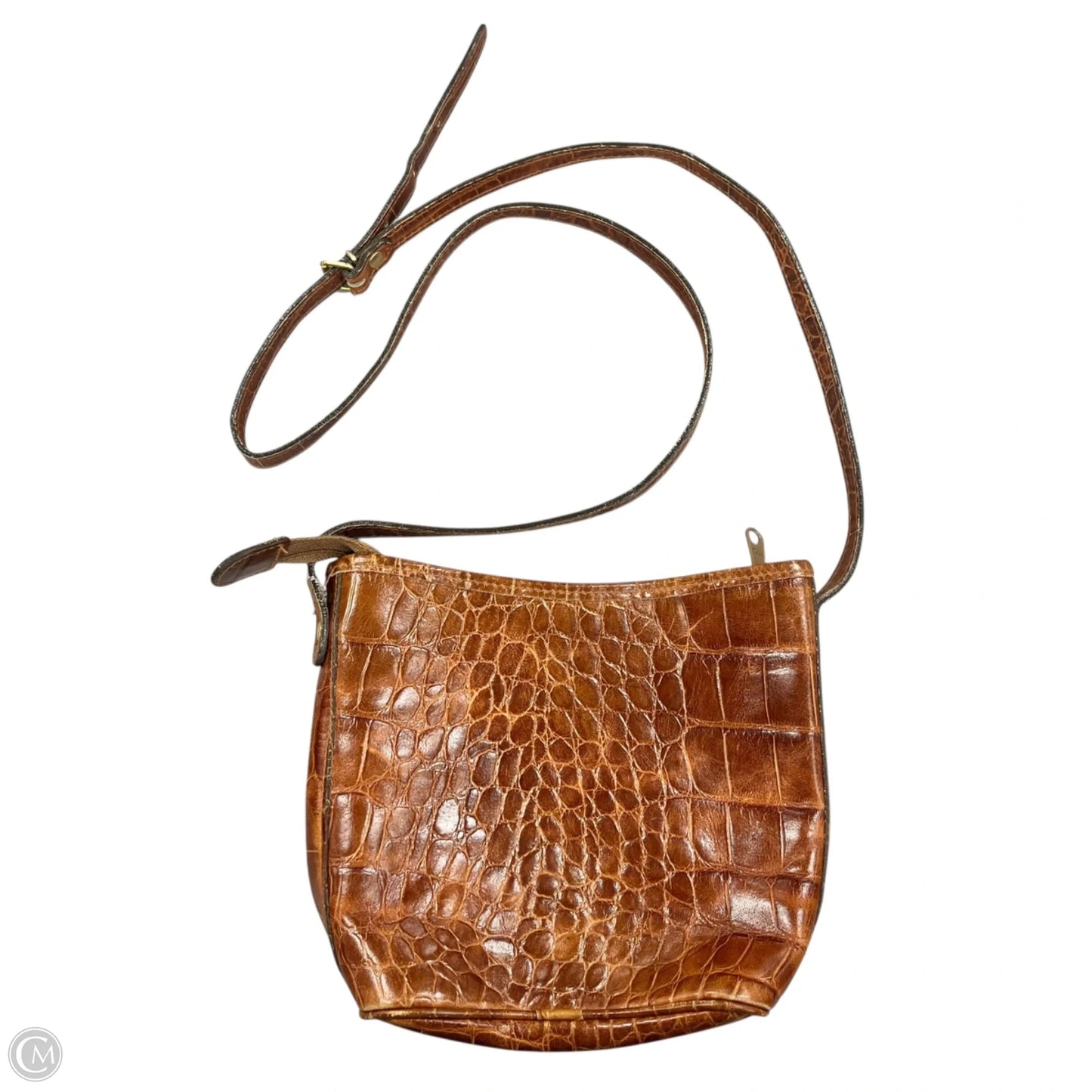 Crossbody Leather By Bloomingdales, Size: Medium