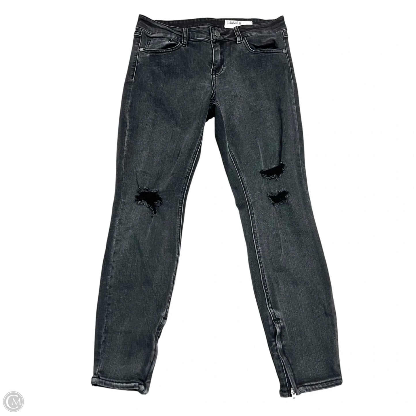 Jeans Skinny By Pistola In Black Denim, Size: 8