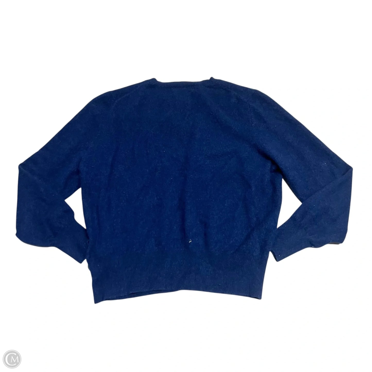 Sweater Cardigan Cashmere By Lord And Taylor In Navy, Size: 1x