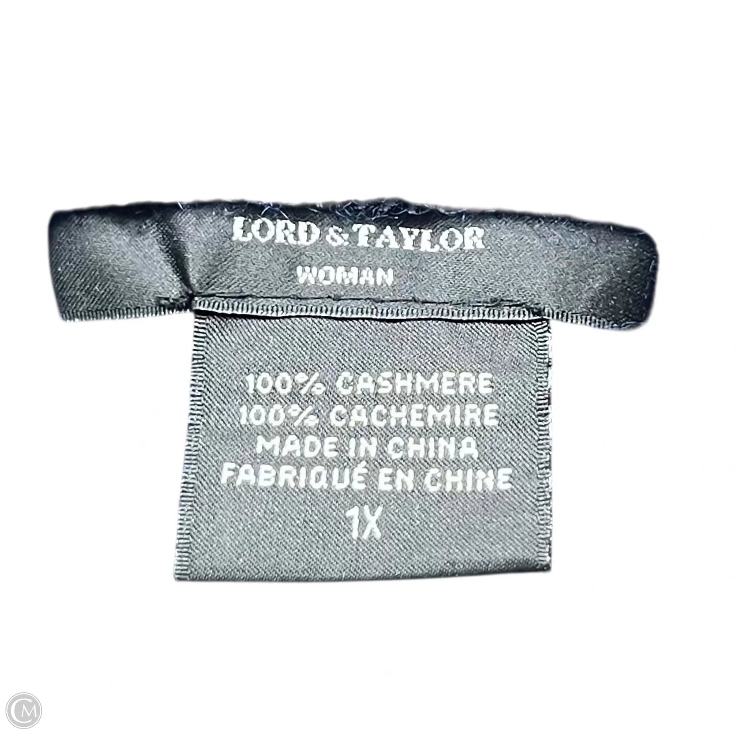 Sweater Cardigan Cashmere By Lord And Taylor In Navy, Size: 1x