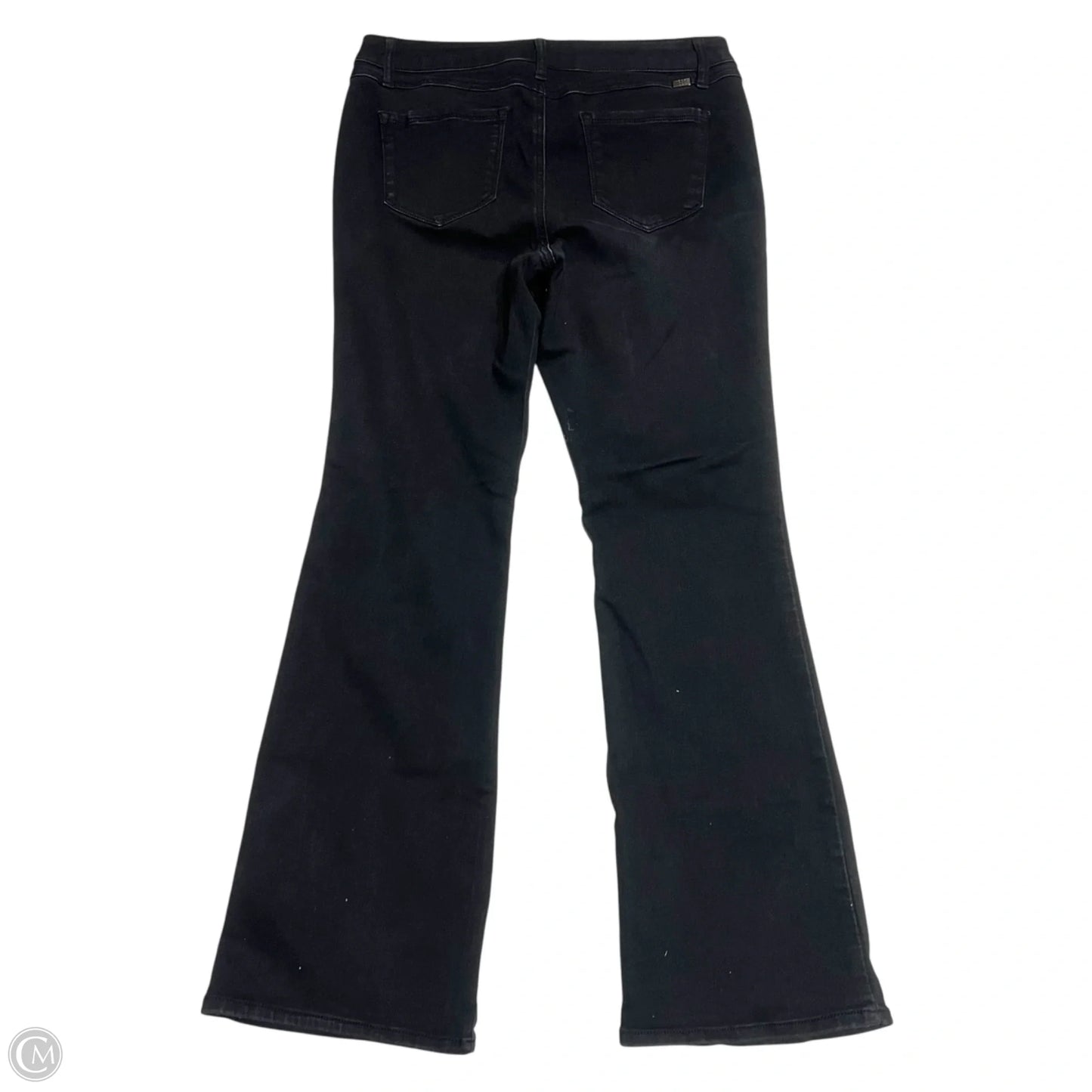 Jeans Flared By 1822 Denim In Black Denim, Size: 12