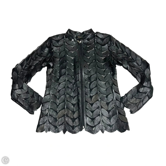 Jacket Leather By Belgin Francis In Black, Size: L