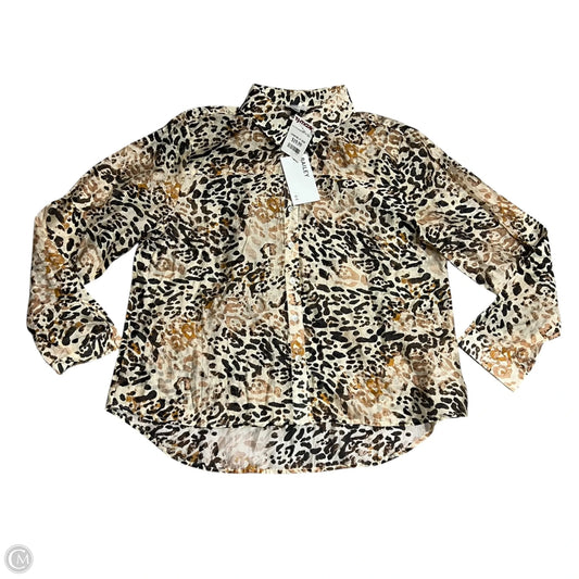 Top Long Sleeve By Bailey 44 In Animal Print, Size: M