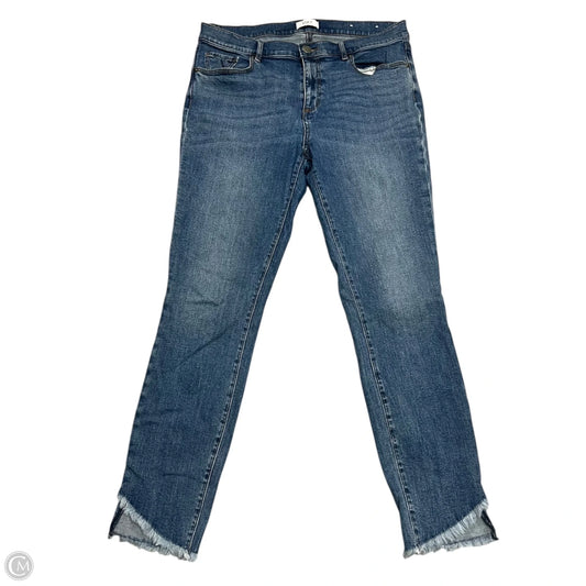 Jeans Skinny By Loft In Blue Denim, Size: 10