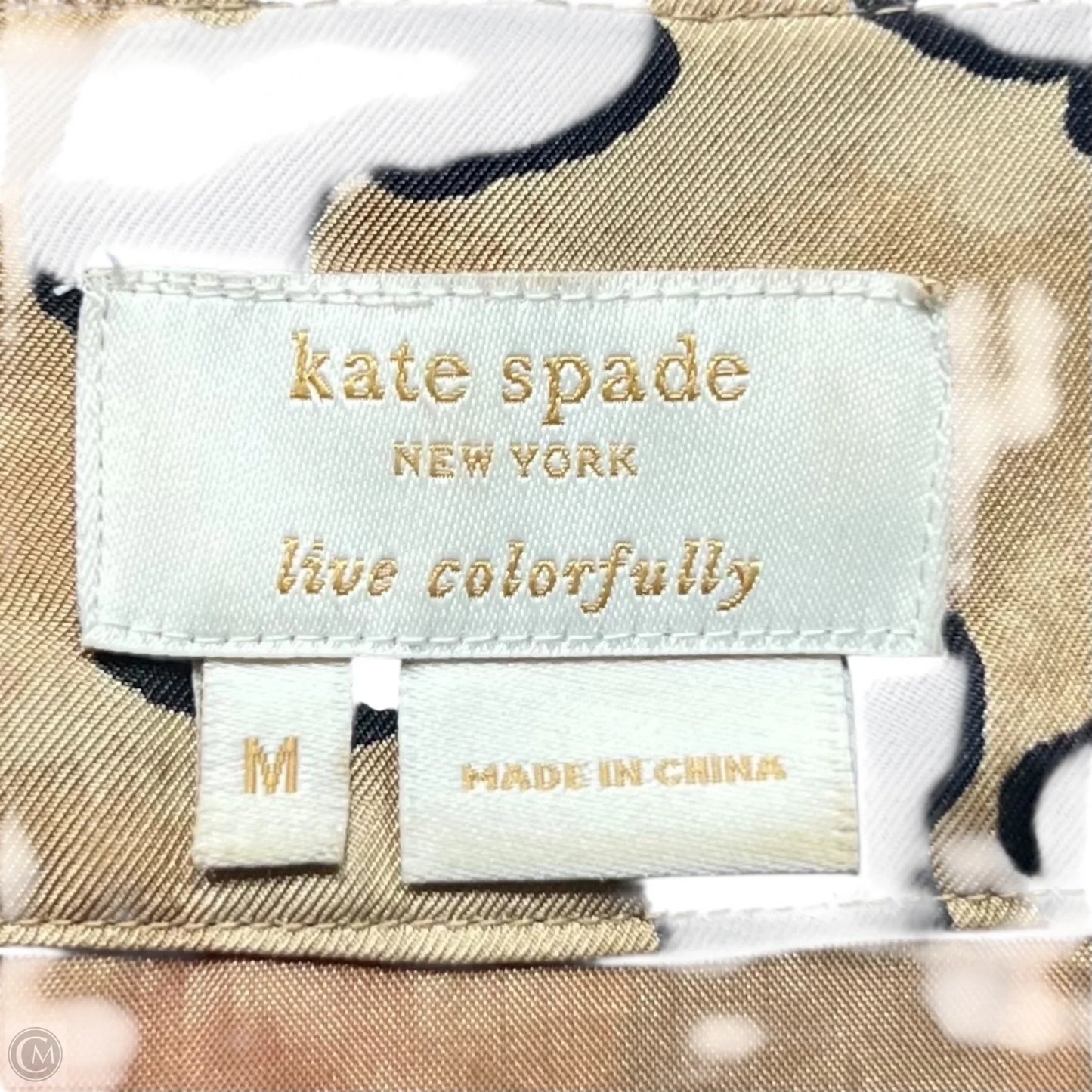 Top Sleeveless Designer By Kate Spade In Animal Print, Size: M