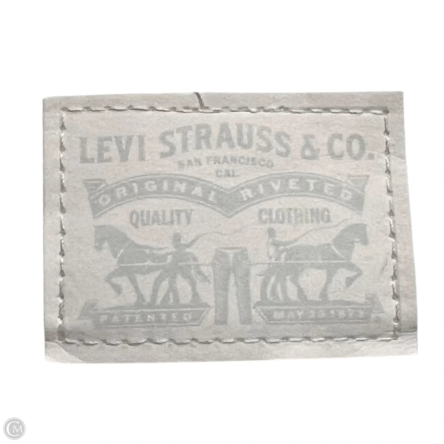 Jeans Straight By Levis In White Denim, Size: 10