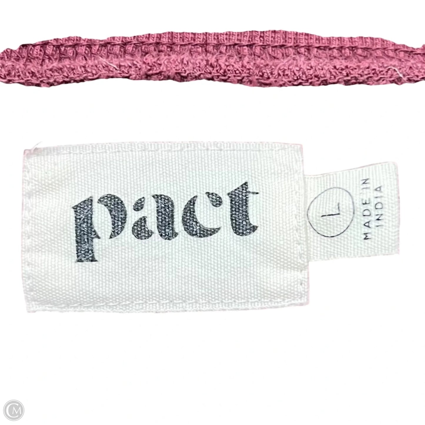 Sweatshirt Crewneck By Pact In Maroon, Size: L