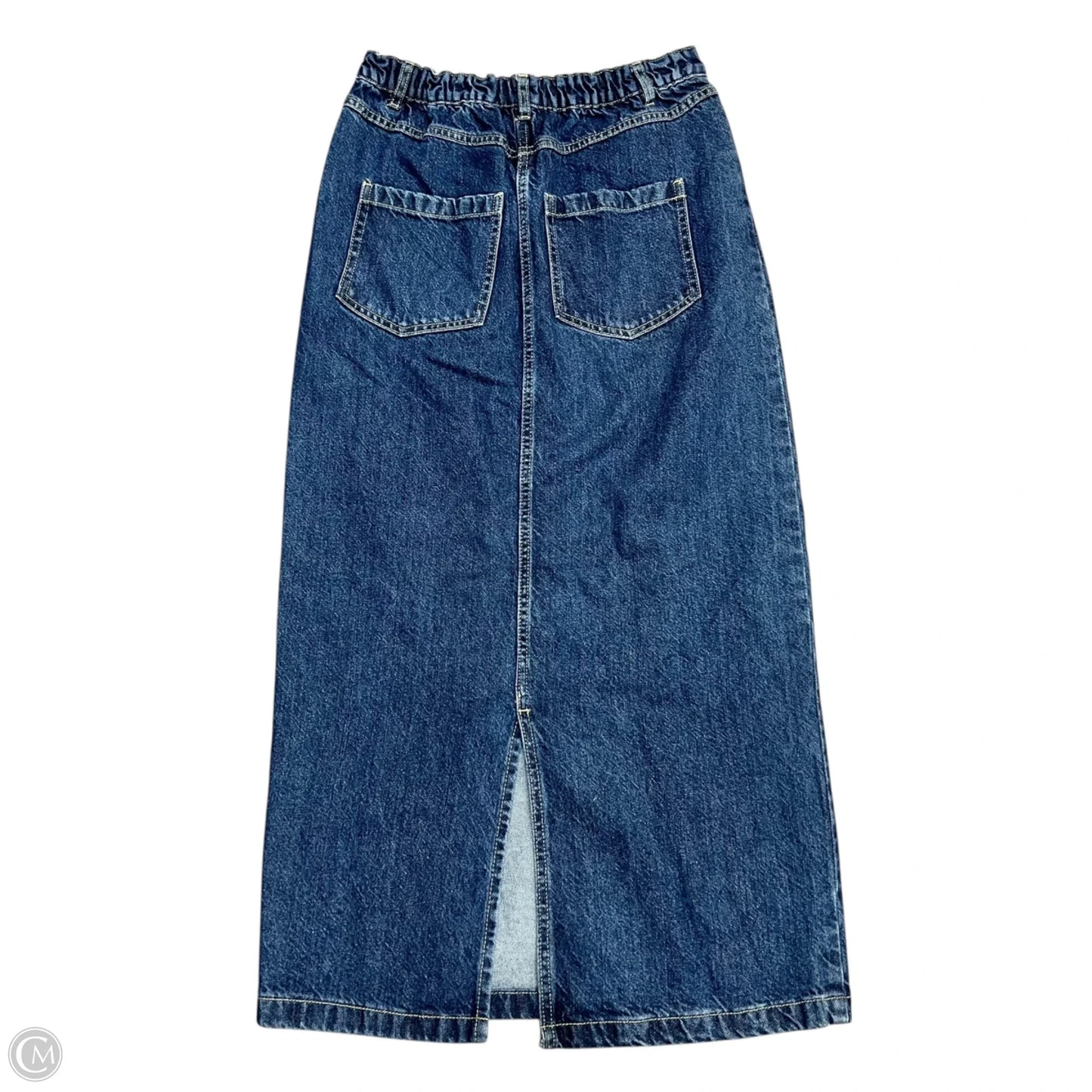 Skirt Maxi By Mng In Blue Denim, Size: S