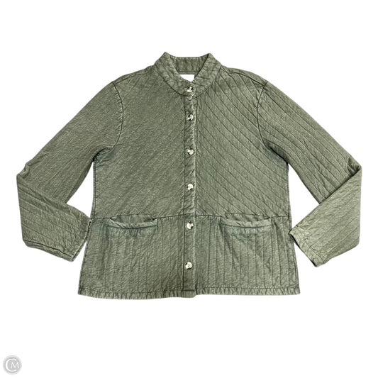 Jacket Puffer & Quilted By Lucky Brand In Green, Size: M