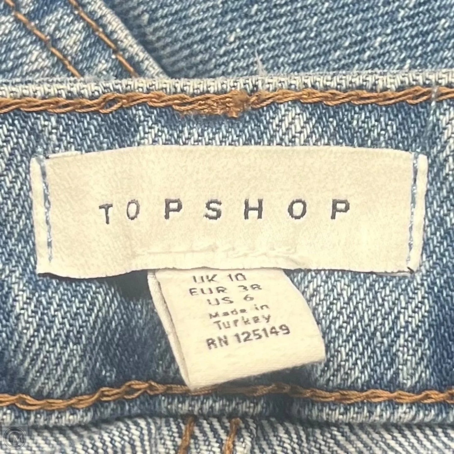 Skirt Maxi By Top Shop In Blue Denim, Size: 6