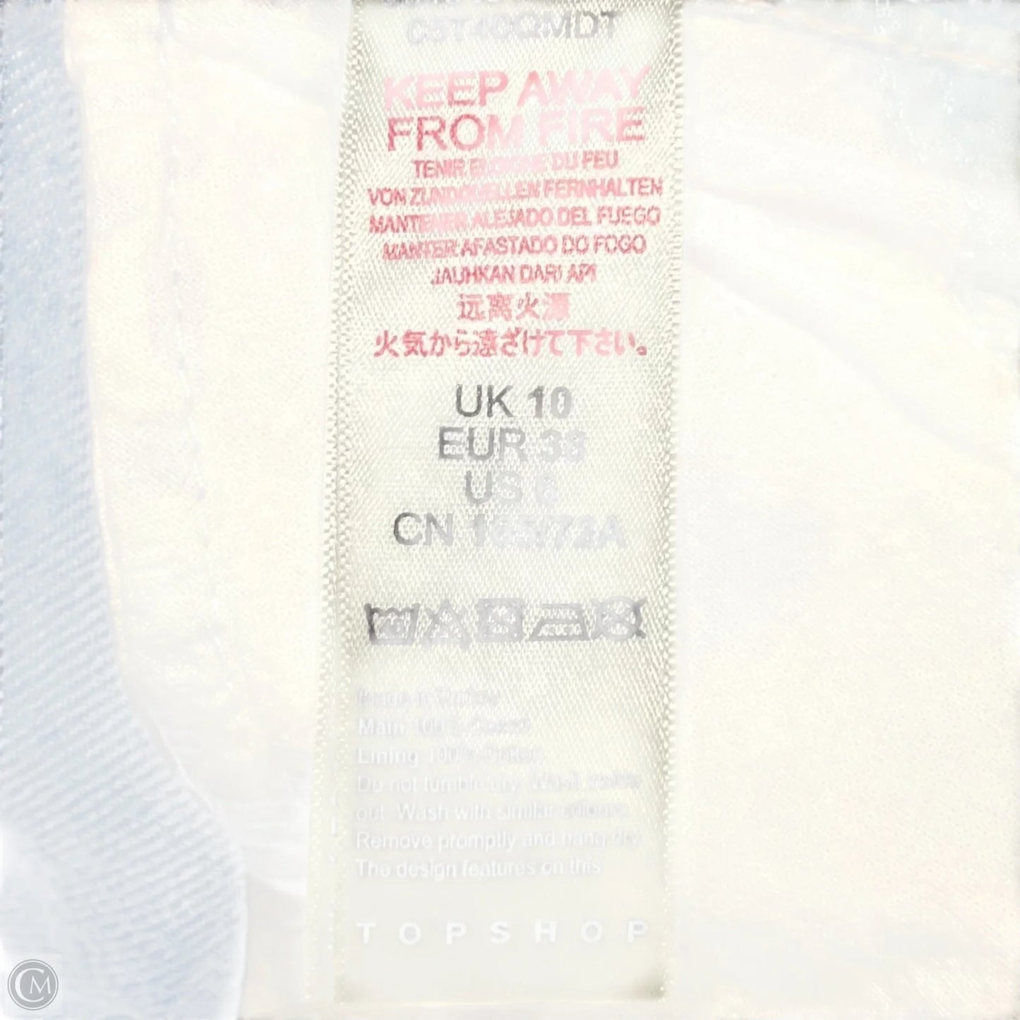 Skirt Maxi By Top Shop In Blue Denim, Size: 6