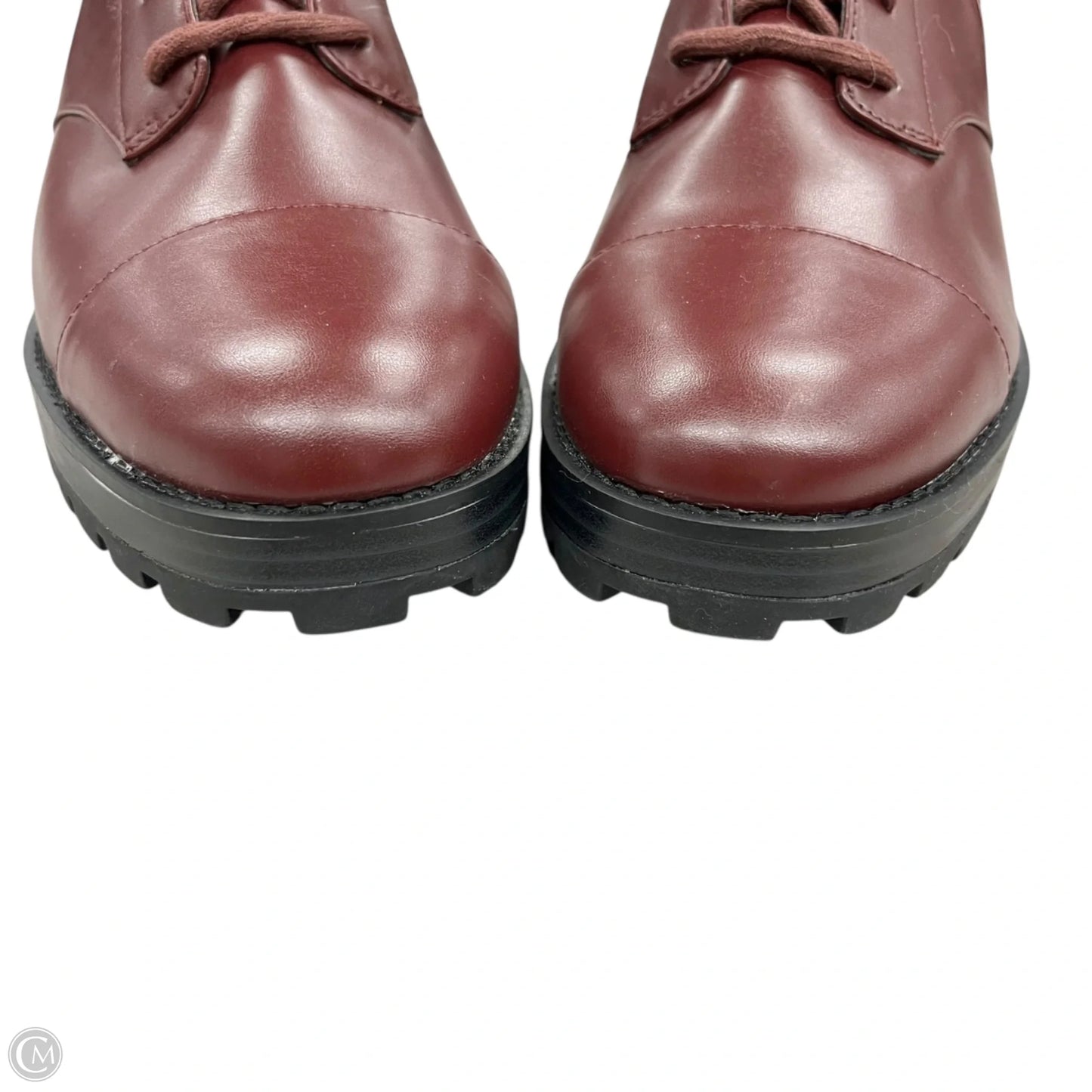 Boots Combat By Michael By Michael Kors In Maroon, Size: 9