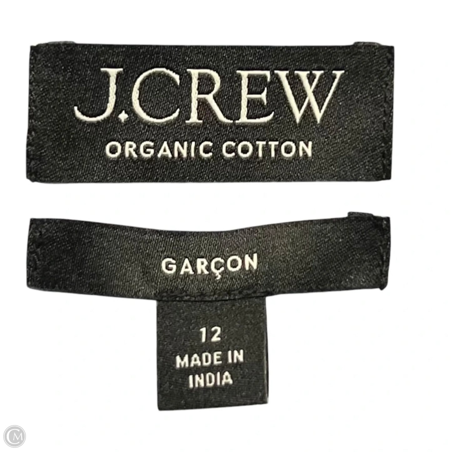 Blouse Long Sleeve By J. Crew In Blue & White, Size: 12