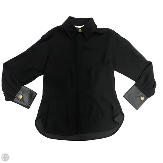 Top Long Sleeve By Vince In Black, Size: S