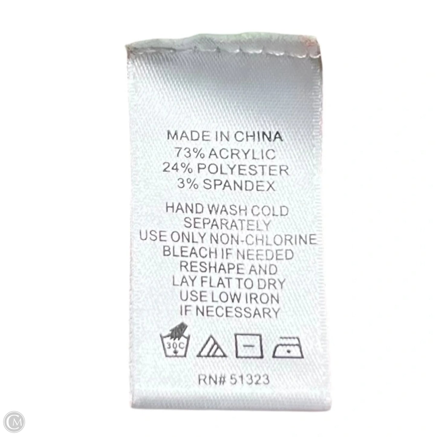 Sweater By Cece In Grey & Red, Size: S