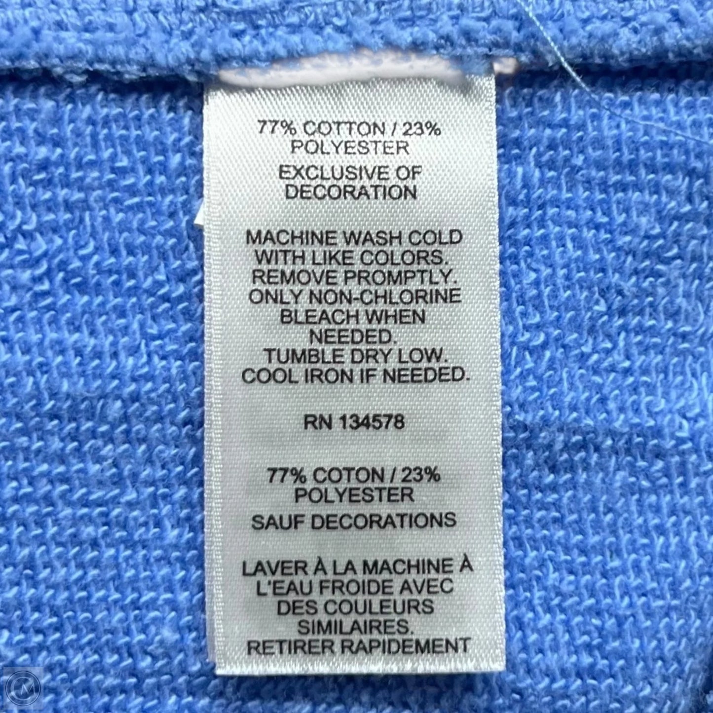 Sweatshirt Collar By Vineyard Vines In Blue, Size: Xl