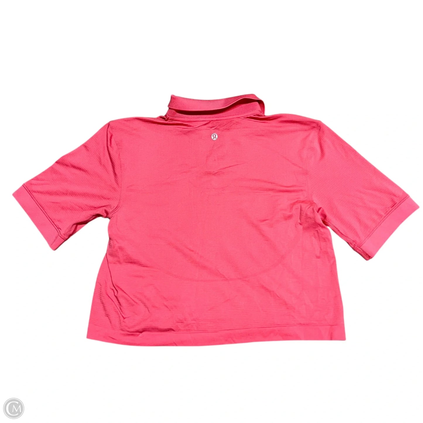 Athletic Top Short Sleeve By Lululemon In Pink, Size: 6