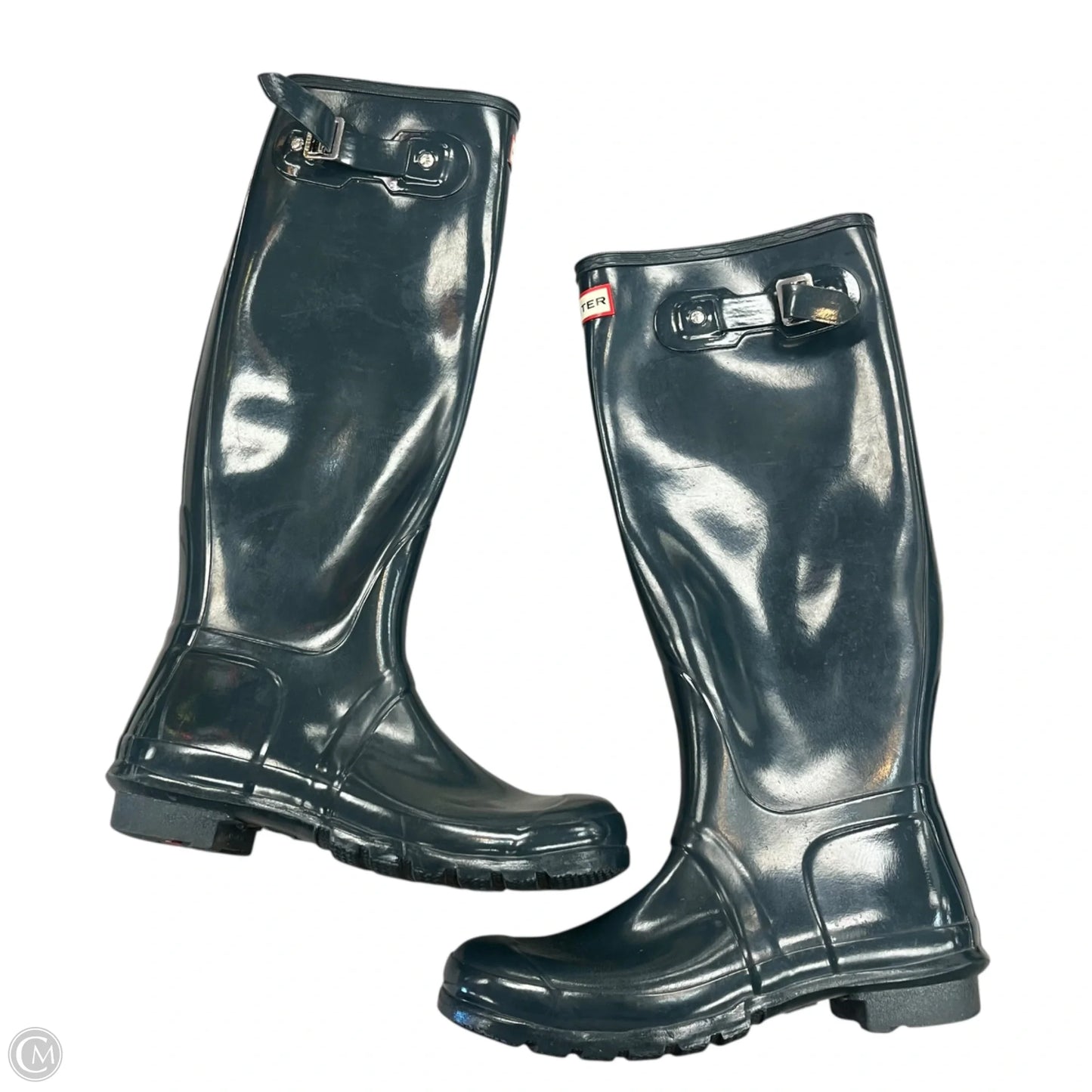 Boots Rain By Hunter In Teal, Size: 8